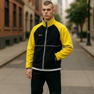 Men's Black and Yellow Jacket